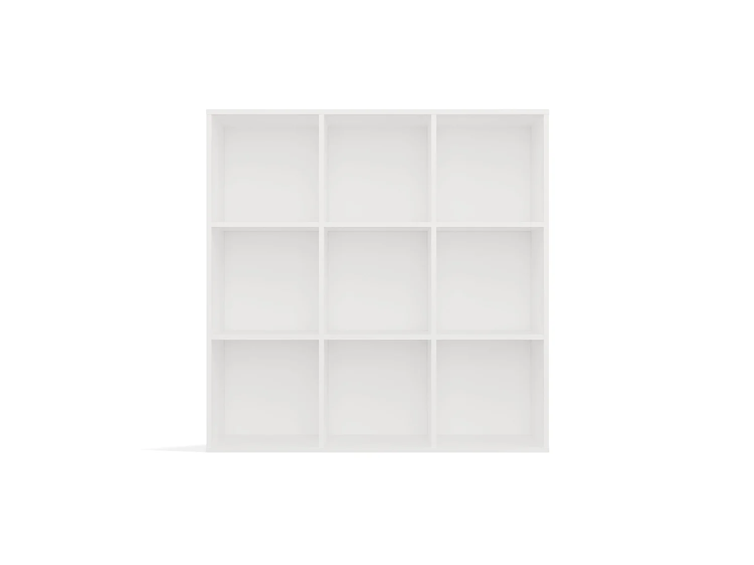 Libreria moderna 110,5 cm quadrata bianco opaco LBT16
