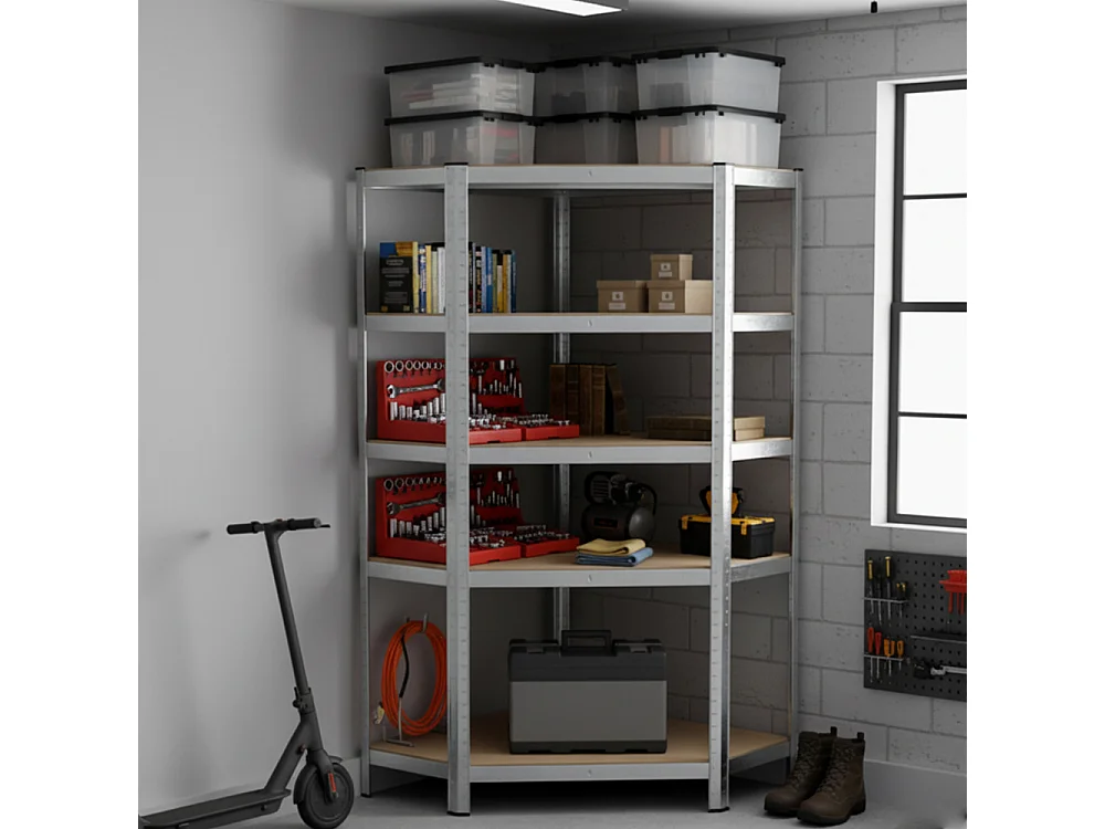 Scaffale in metallo angolare 90x180x40 cm SFT7