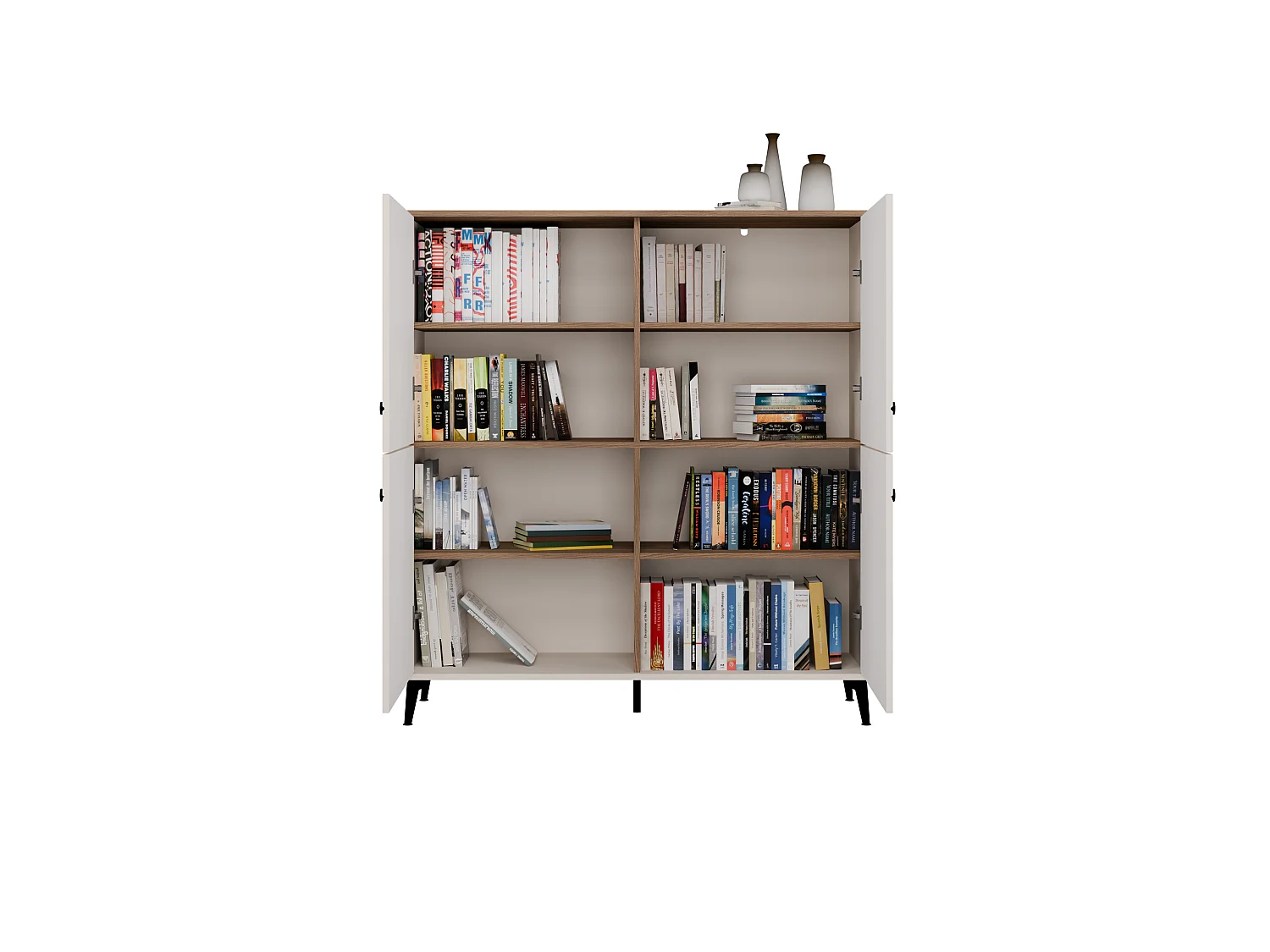 Mobile contenitore 123,5 cm cashmere e rovere MMT3