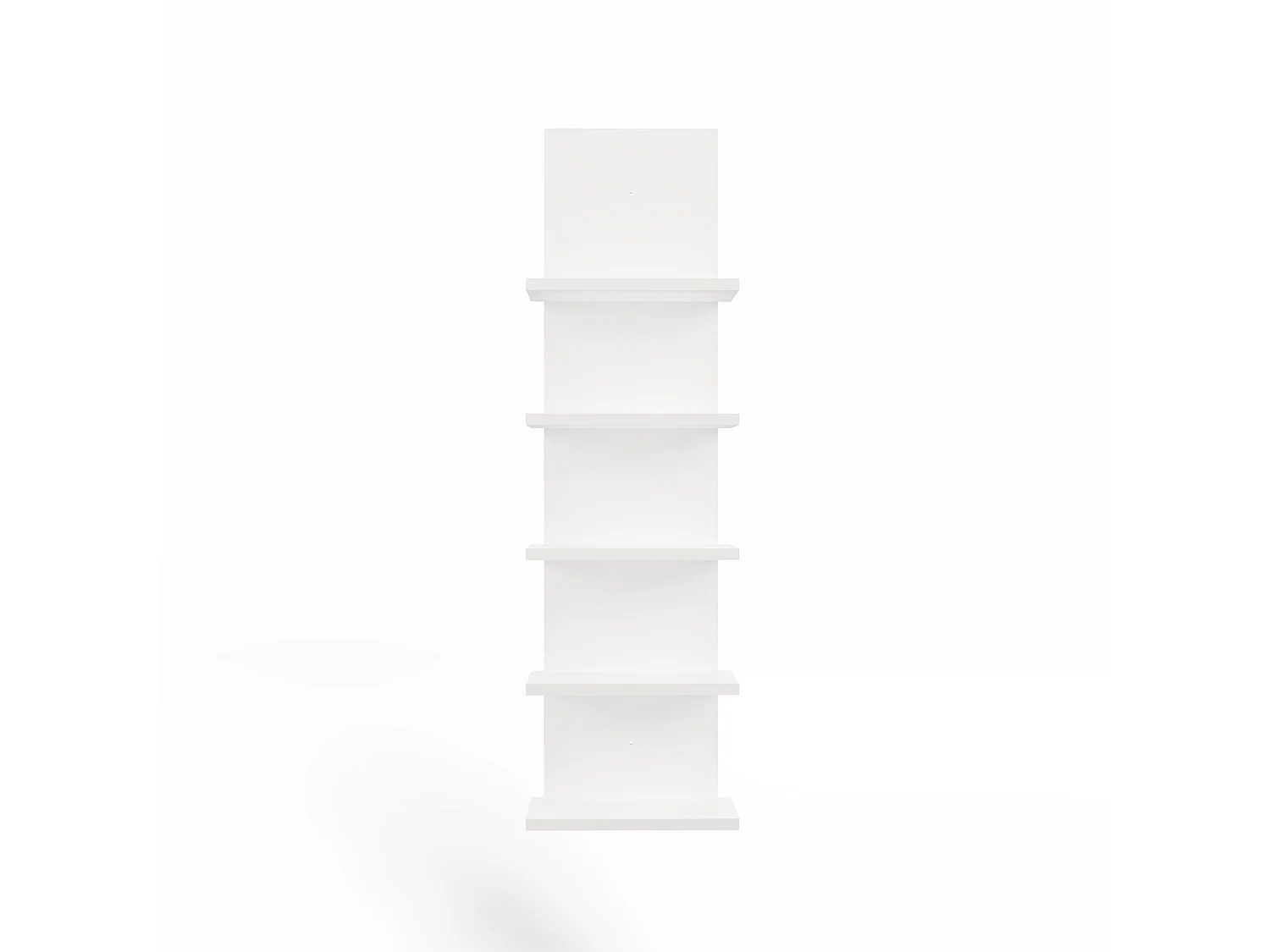 Libreria a muro 29,5x100 cm con 5 ripiani bianco opaco LBT22