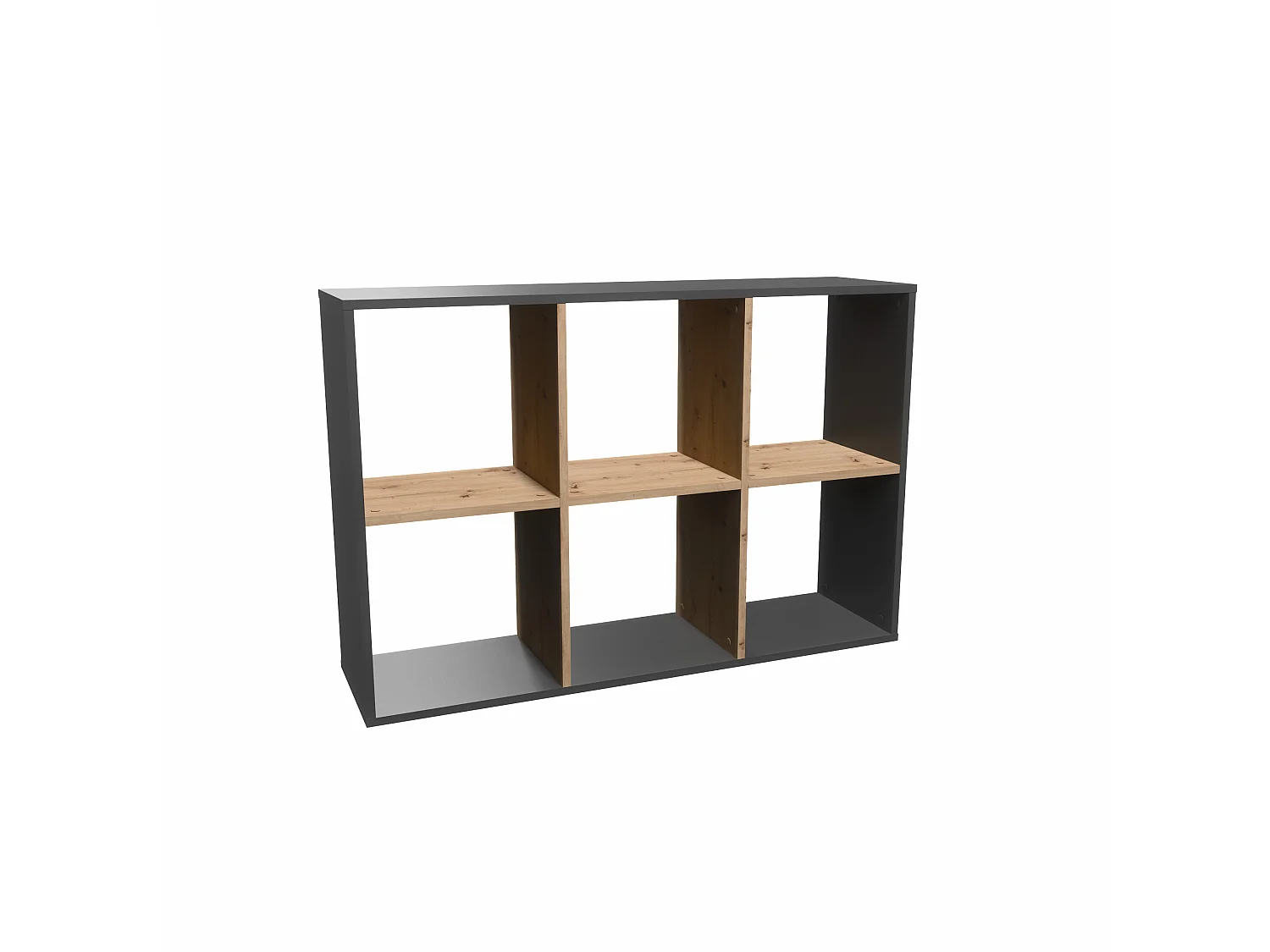 Libreria salvaspazio 110x75 cm rovere/antracite LBT14
