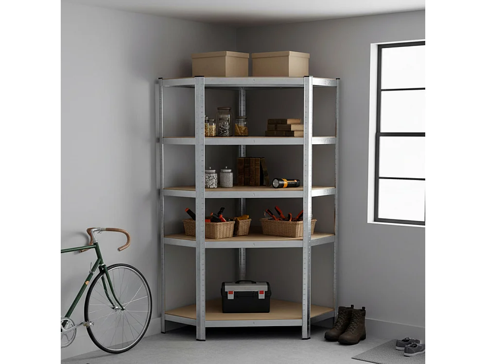 Scaffale in metallo angolare 90x180x30 cm SFT6