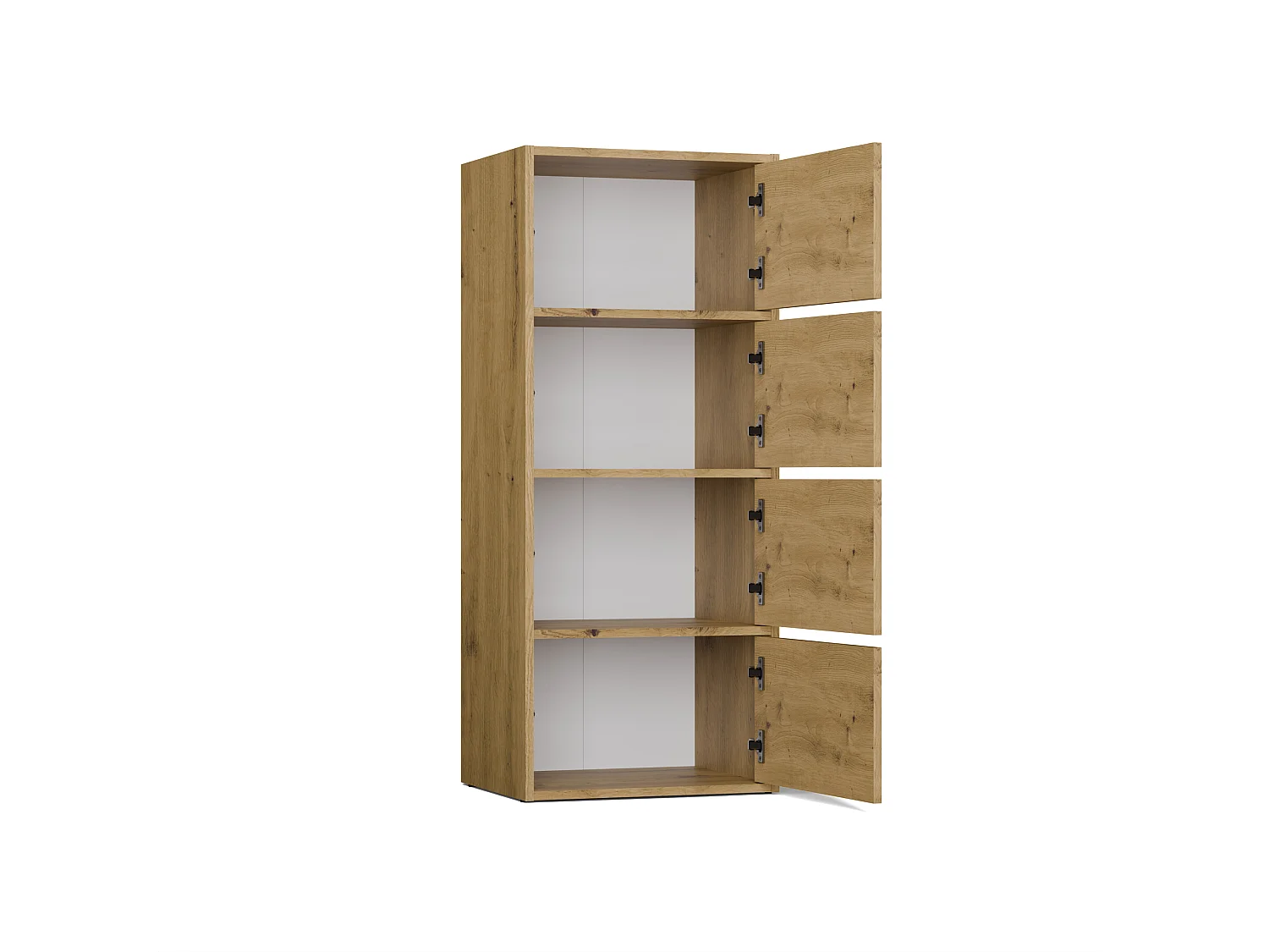 Mobile multiuso 50x119 cm con ante tip-on rovere MMT1