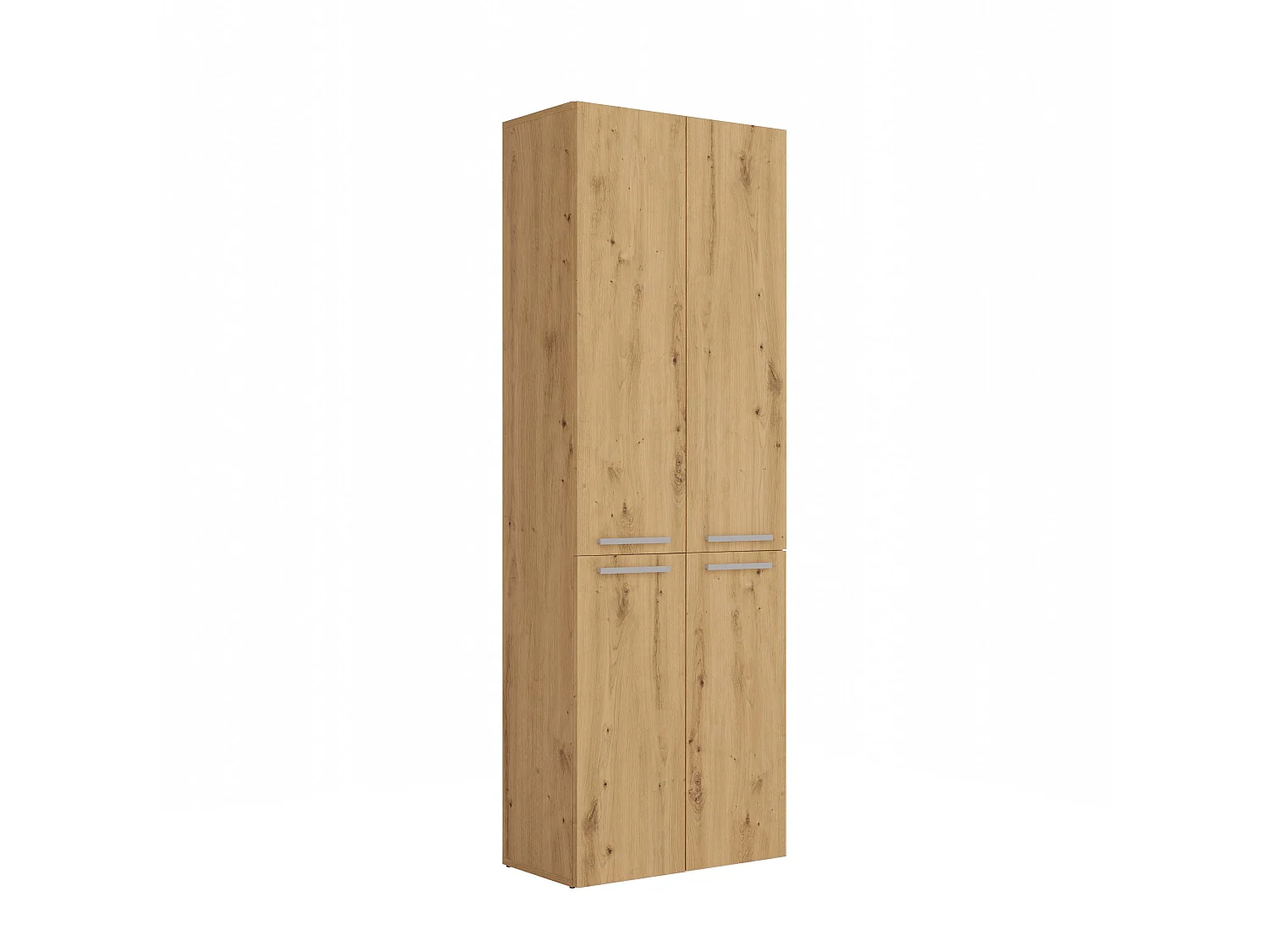Armadio bagno 60x174 cm cesti portabiancheria rovere ABT3