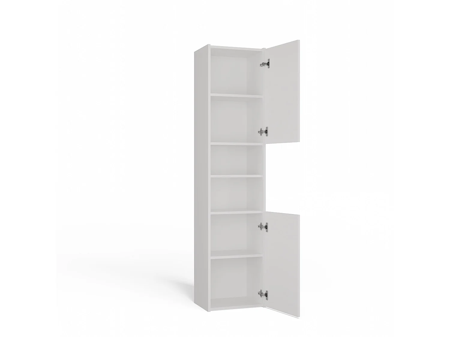 Colonna bagno 40x170 cm con vani a giorno bianco CBT8