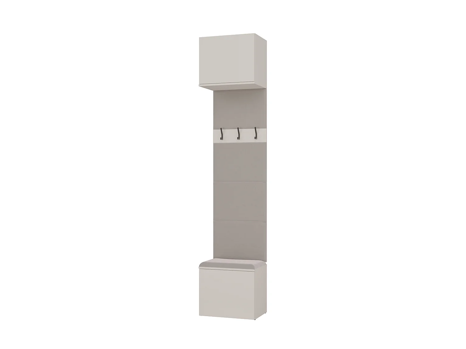 Appendiabiti ingresso 50x238 cm con scarpiera beige cashmere MIT17