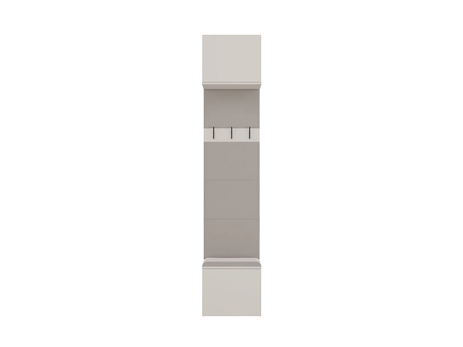 Appendiabiti ingresso 50x238 cm con scarpiera beige cashmere MIT17