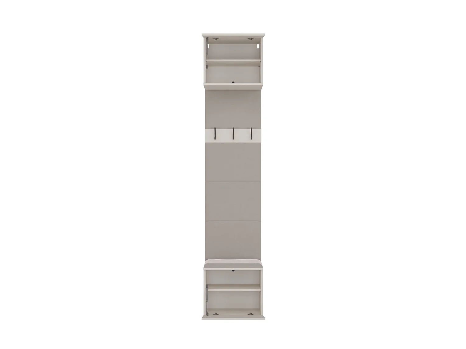 Appendiabiti ingresso 50x238 cm con scarpiera beige cashmere MIT17