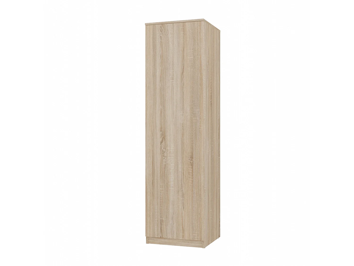 Armadio ad anta battente 80x180 apertura tip-on rovere chiaro AT7