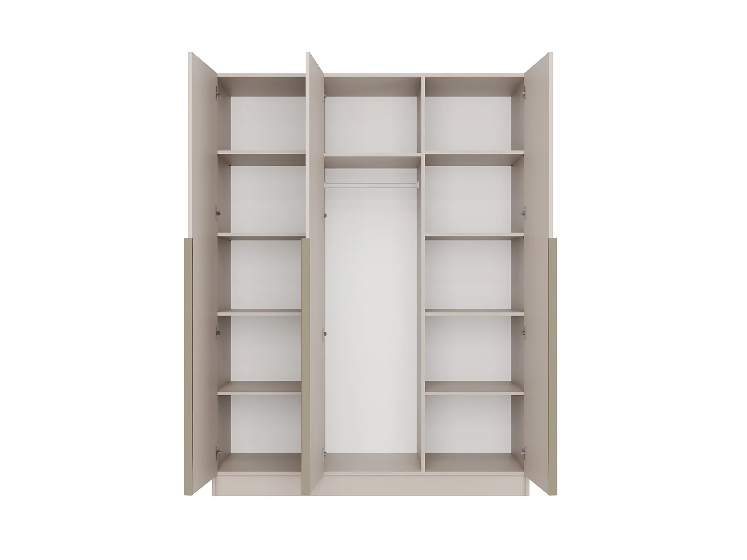 Armadio 3 ante 150x200 cm elegante beige AT17