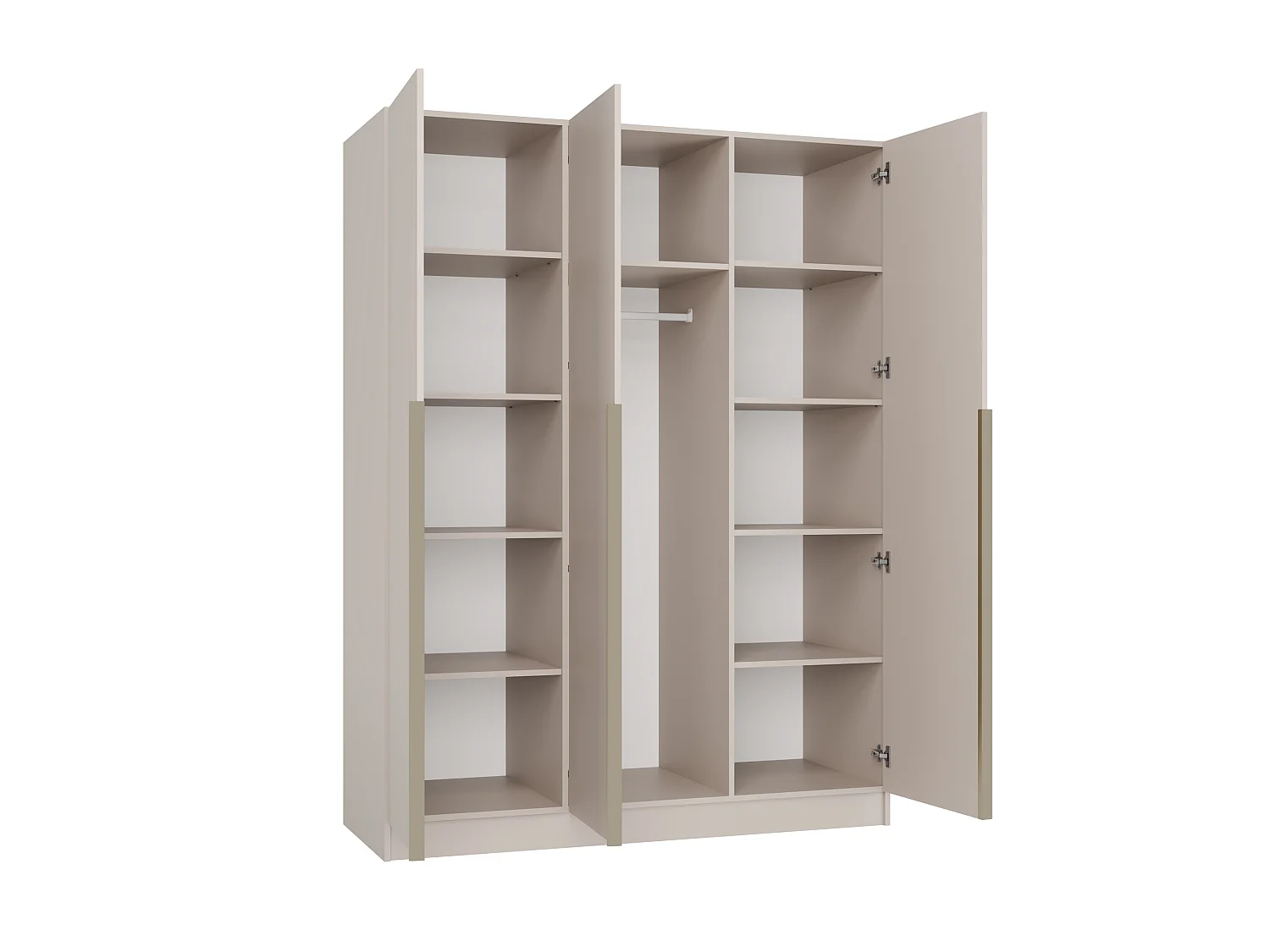 Armadio 3 ante 150x200 cm elegante beige AT17