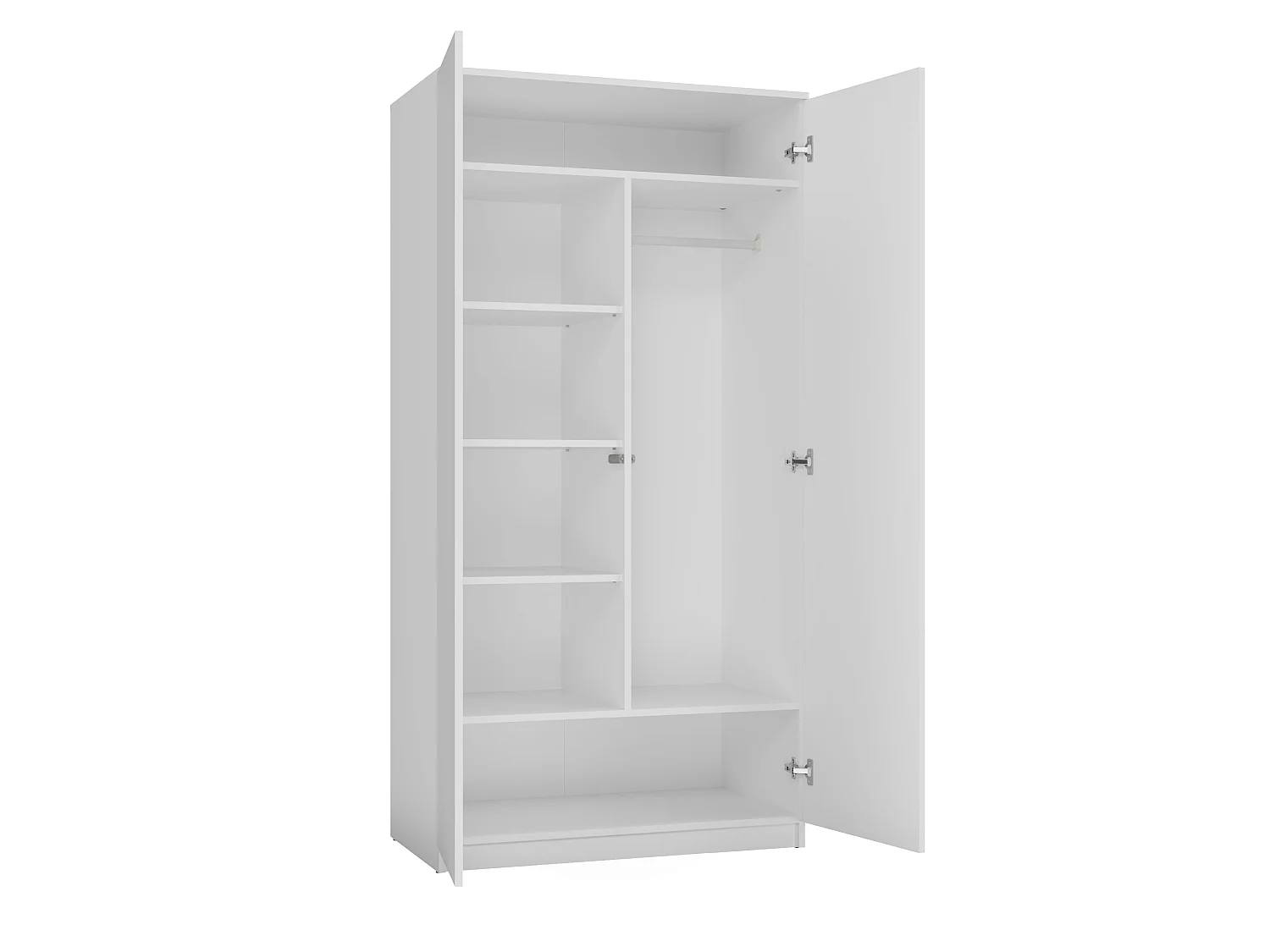 Armadio 2 ante 90x180 cm bianco AT9