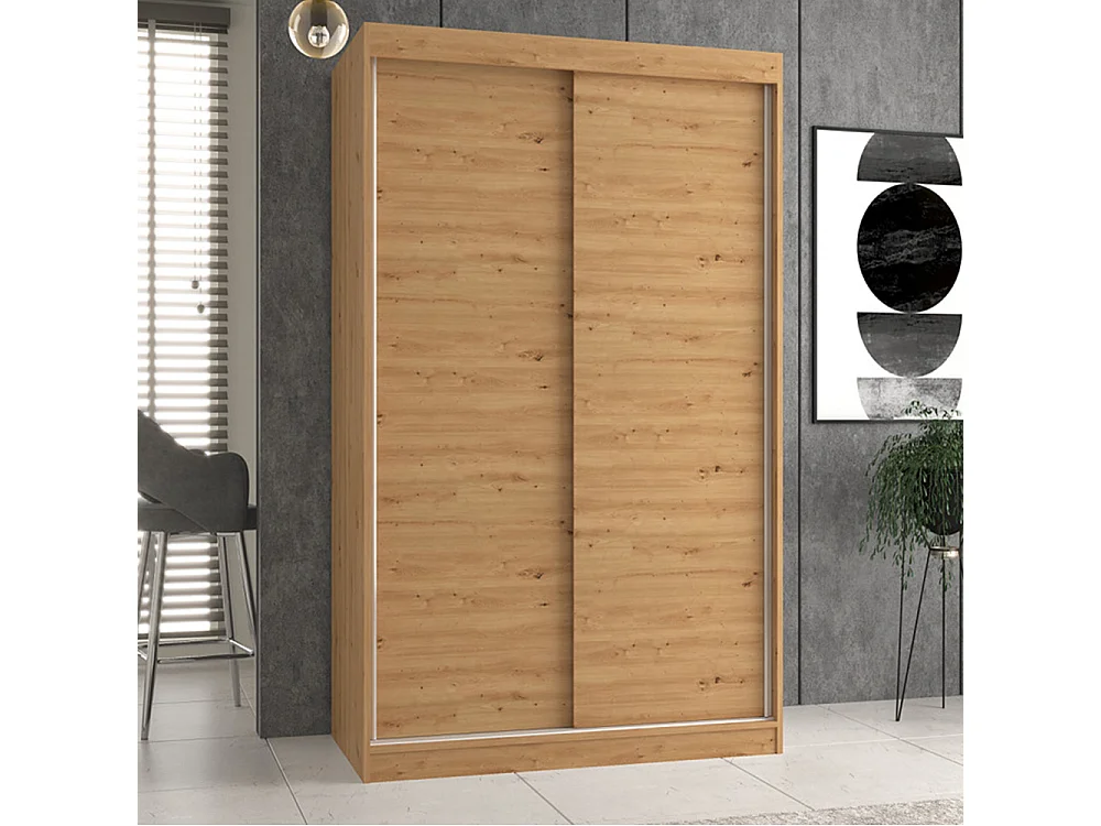 Armadio scorrevole 120x200 cm rovere AT5