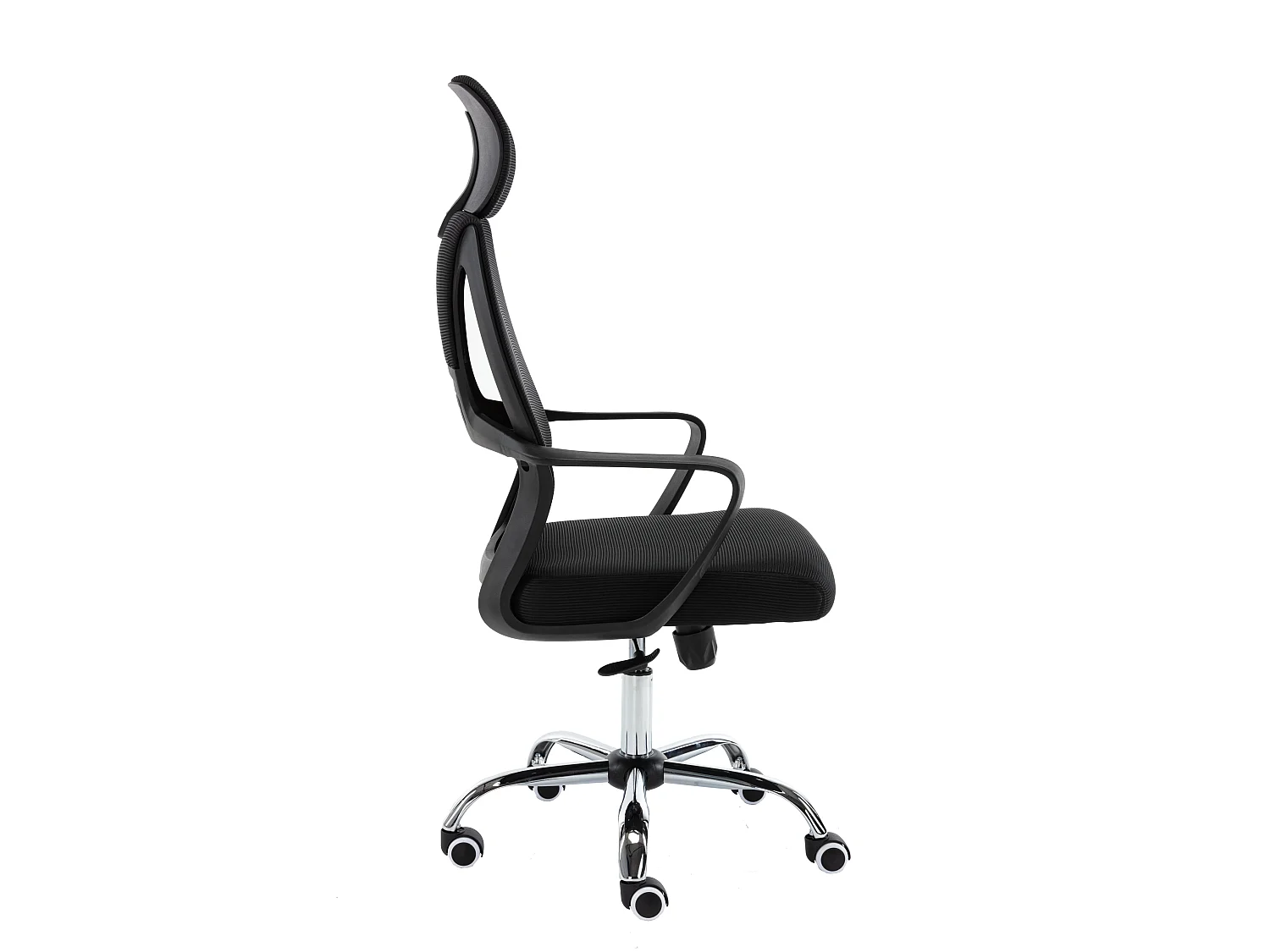Sedia da ufficio con supporto lombare nera ST5