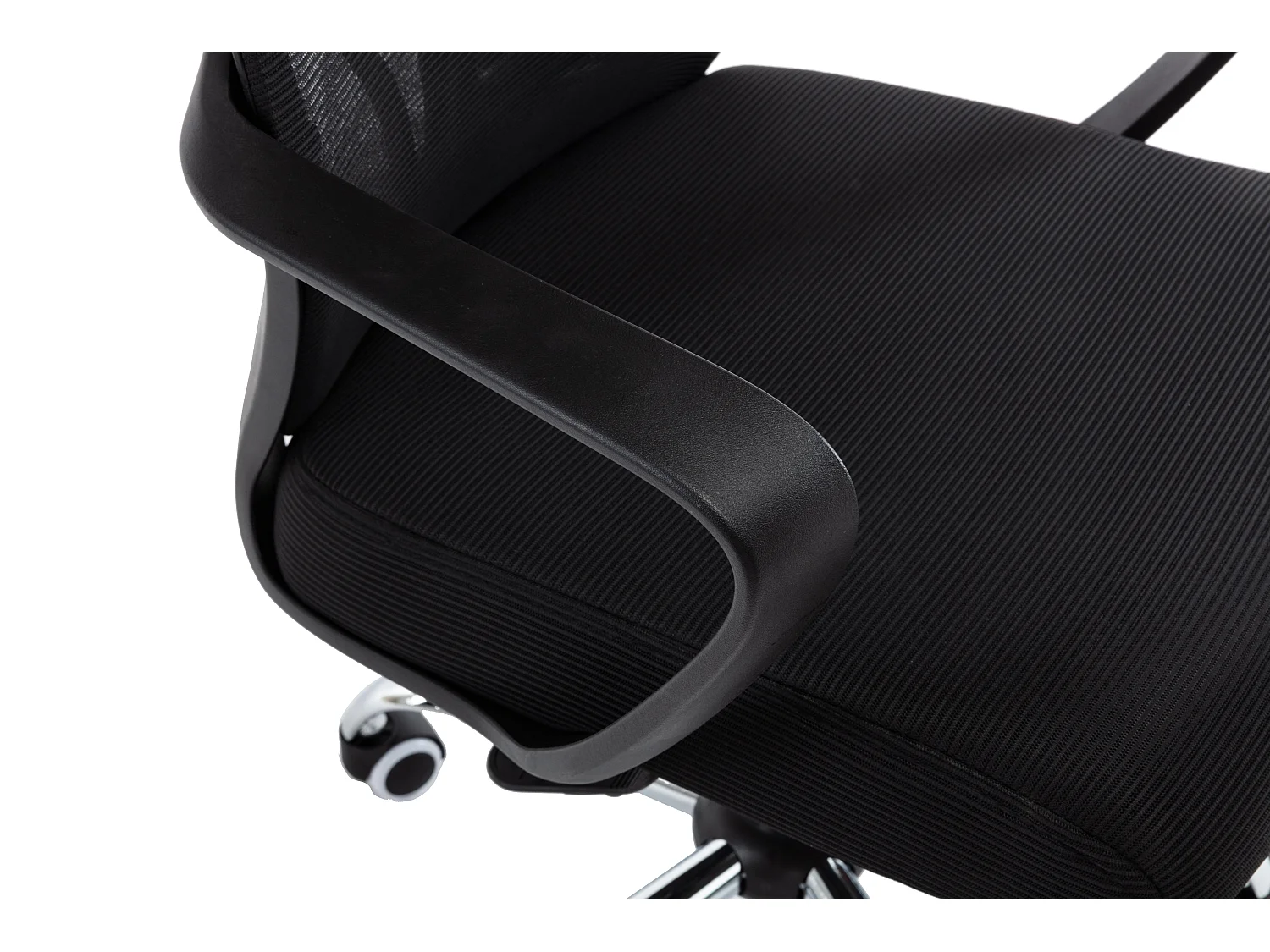 Sedia da ufficio con supporto lombare nera ST5