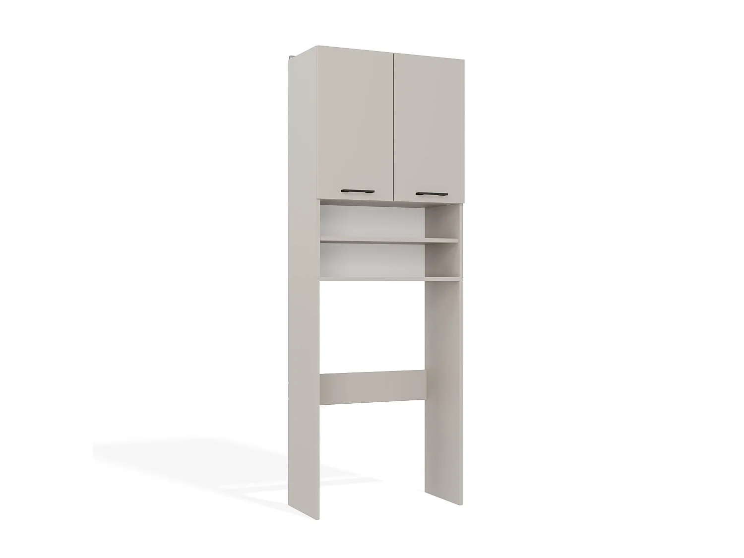 Mobile lavatrice 64x180 cm con mensole beige MLT5