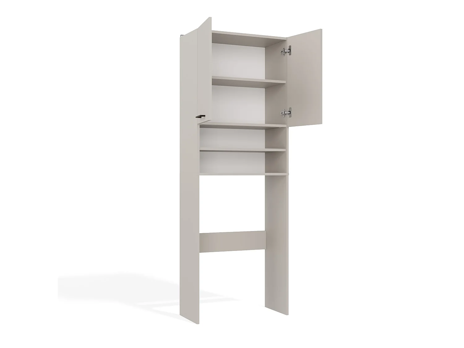 Mobile lavatrice 64x180 cm con mensole beige MLT5