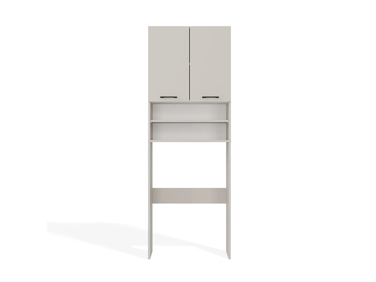 Mobile lavatrice 64x180 cm con mensole beige MLT5