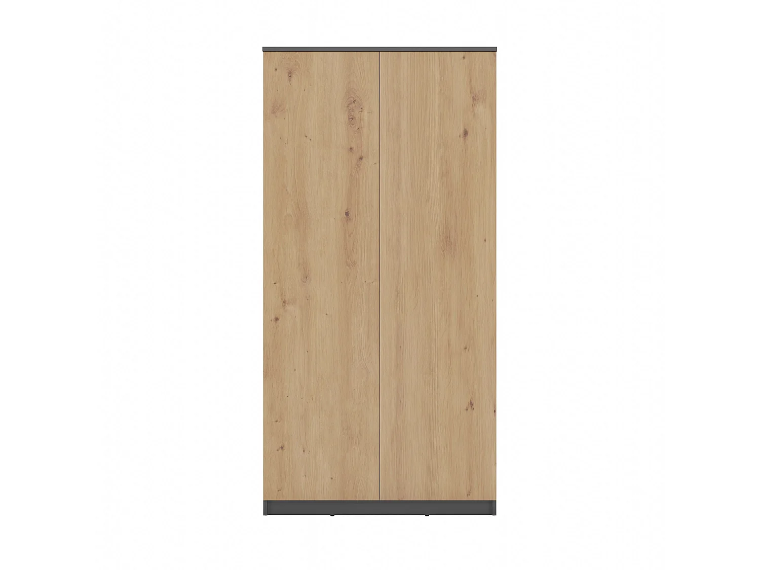 Armadio 2 ante 90x180 cm rovere/antracite AT9