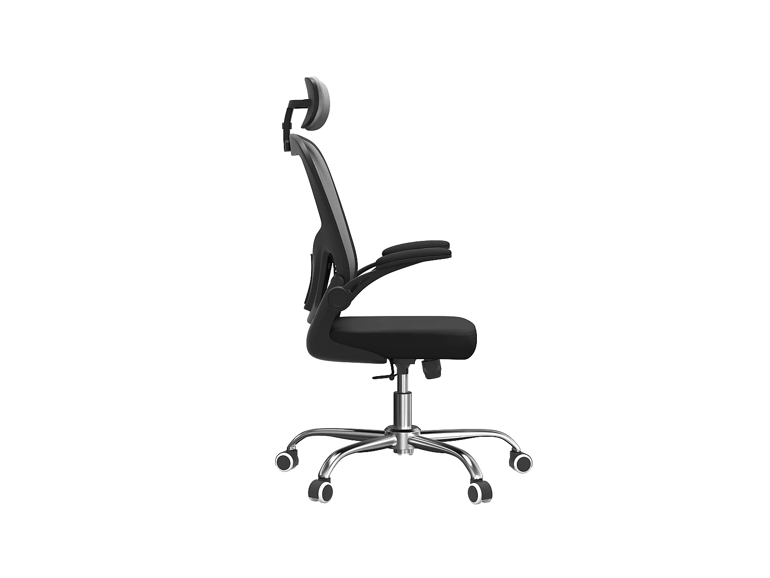 Sedia da ufficio ergonomica con supporto lombare grigio ST1