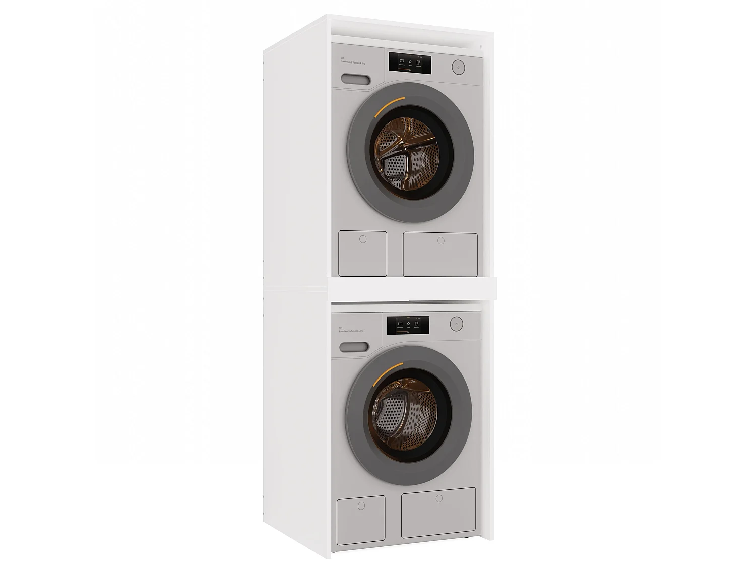 Mobile lavatrice e asciugatrice 64x180 cm bianco MLT3