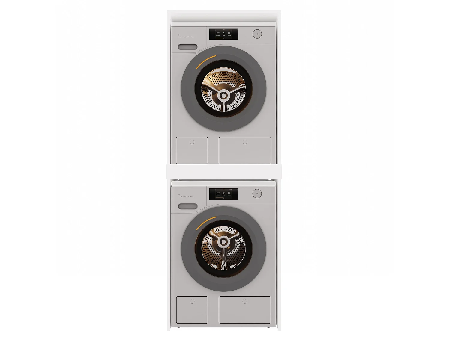 Mobile lavatrice e asciugatrice 64x180 cm bianco MLT3