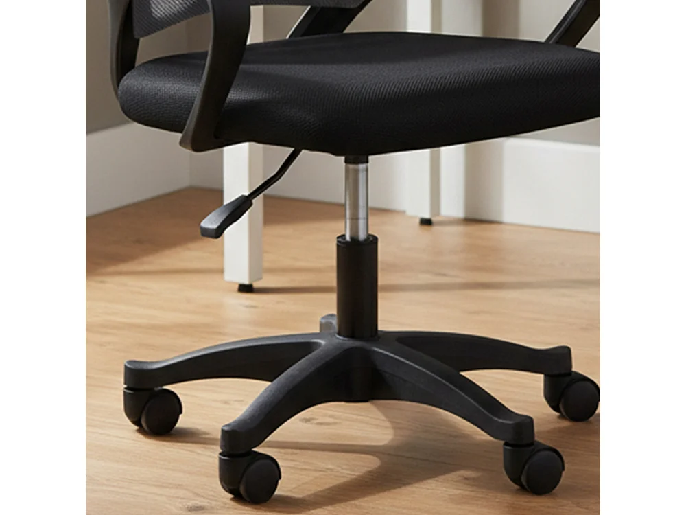 Sedia da ufficio traspirante con ruote grigia ST3