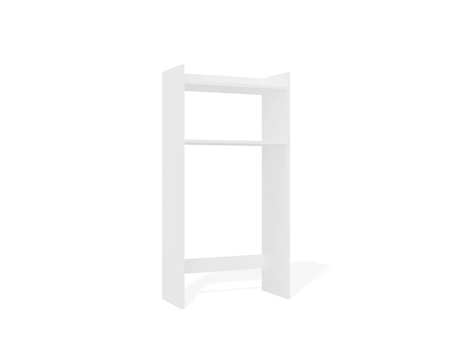 Mobile lavatrice 64x126 cm con 2 ripiani bianco opaco MLT6