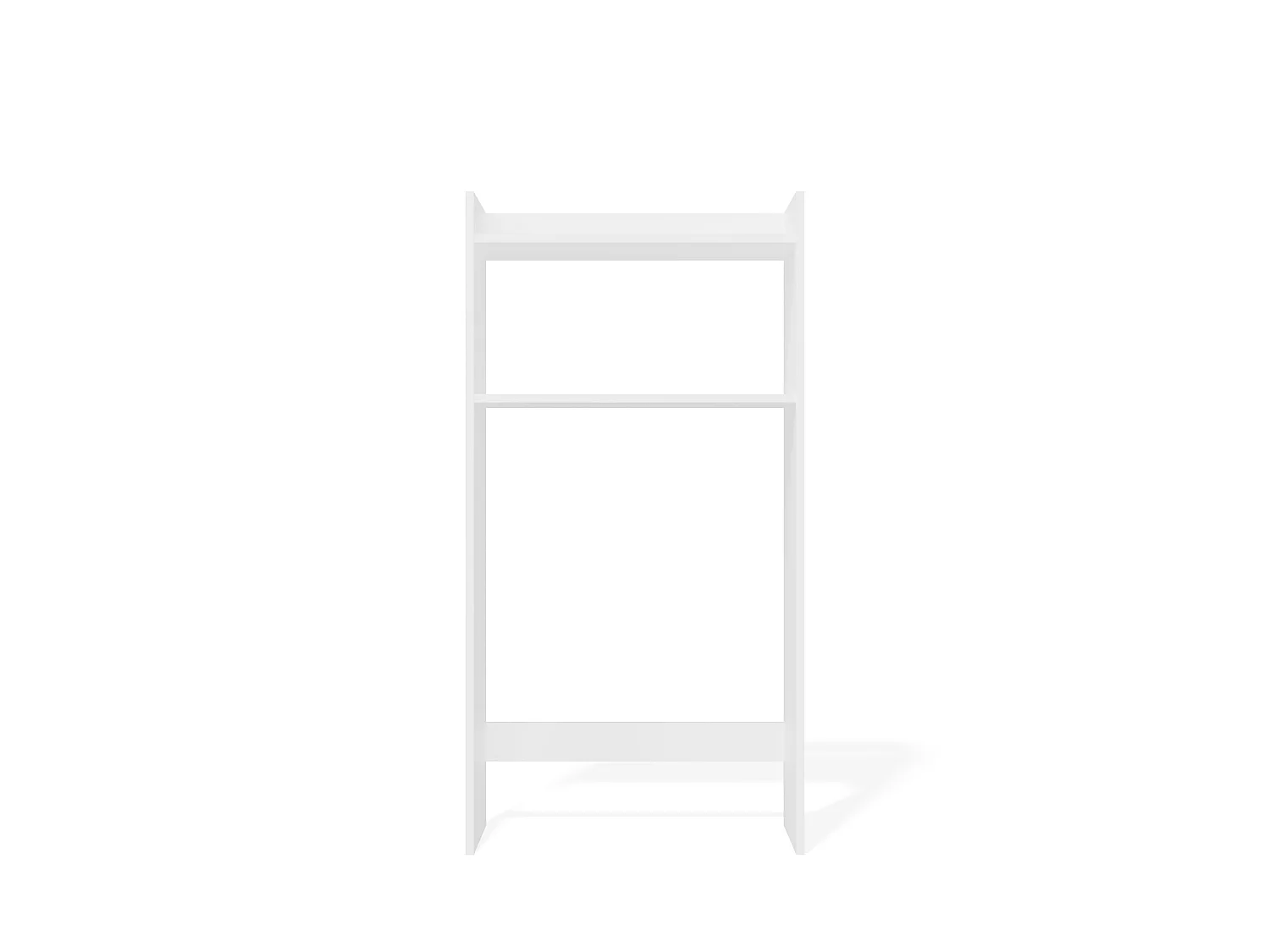 Mobile lavatrice 64x126 cm con 2 ripiani bianco opaco MLT6