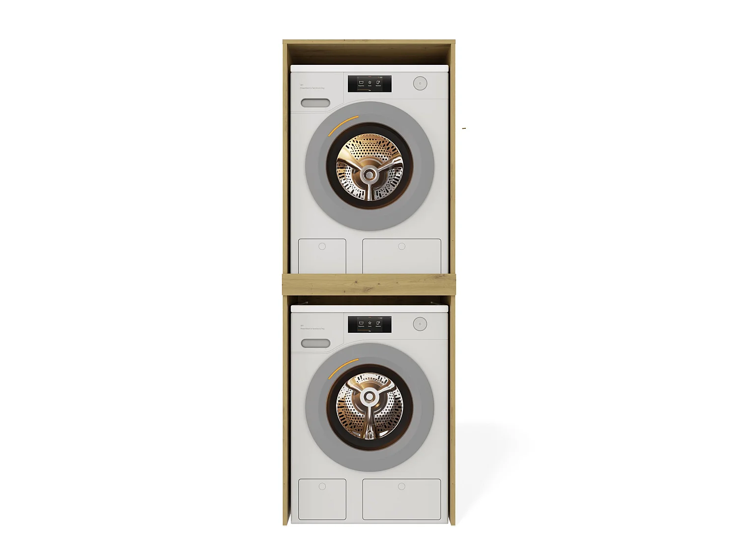 Mobile lavatrice e asciugatrice 64x180 cm rovere MLT3