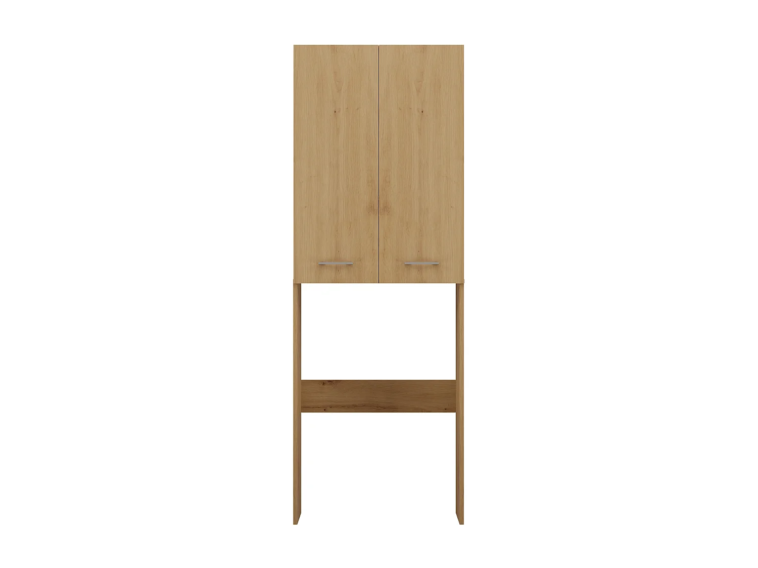 Mobile lavatrice moderno 64x180 cm con 3 ripiani rovere MLT8