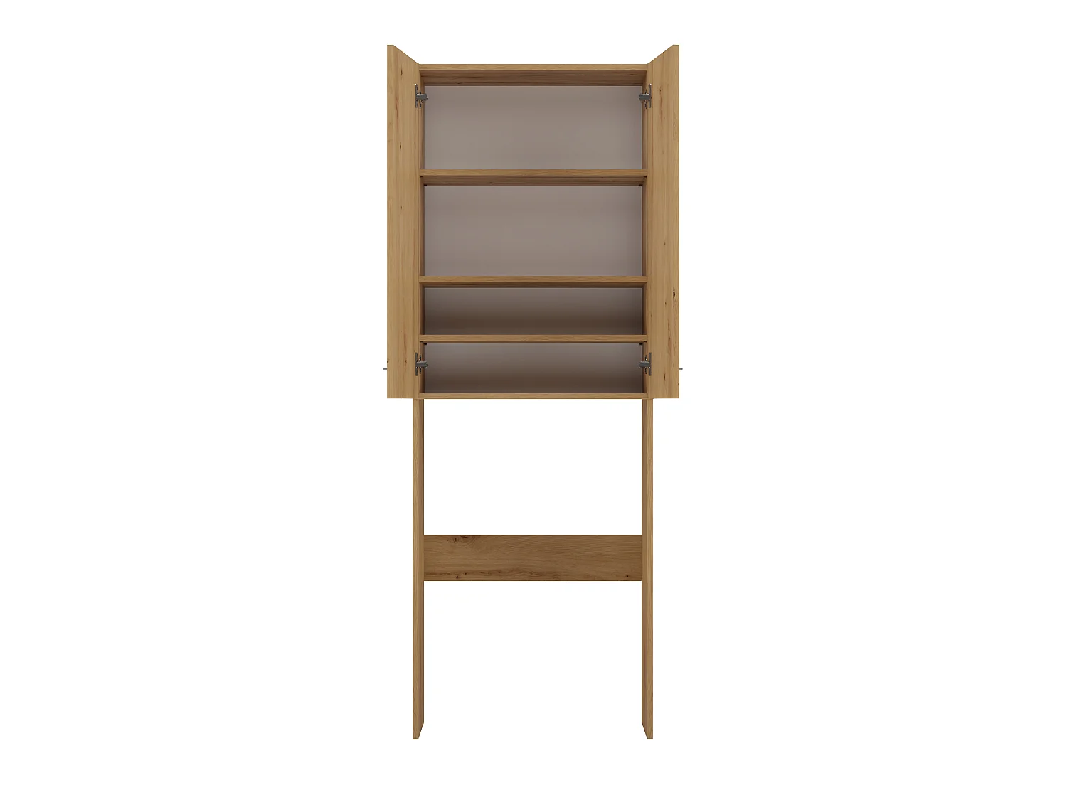 Mobile lavatrice moderno 64x180 cm con 3 ripiani rovere MLT8