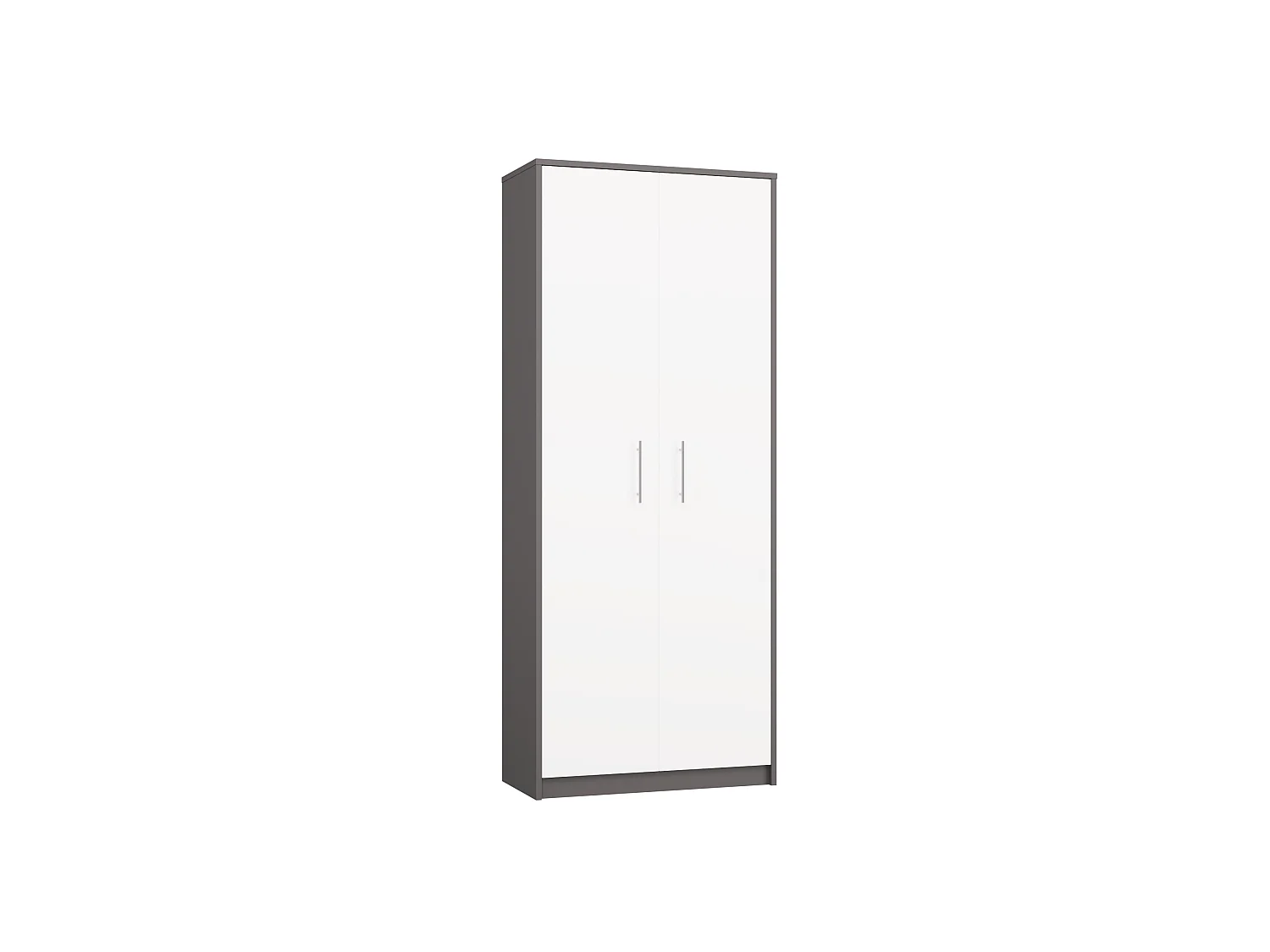 Armadio ufficio 74x180x35 cm bianco/antracite AT1