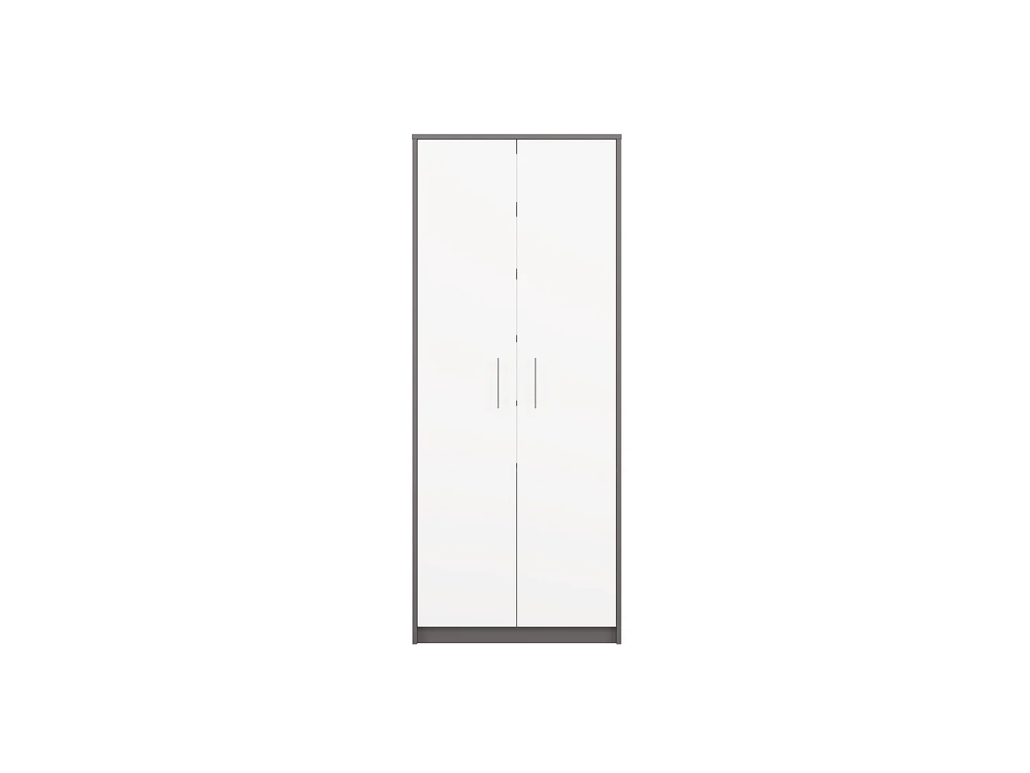 Armadio ufficio 74x180x35 cm bianco/antracite AT1