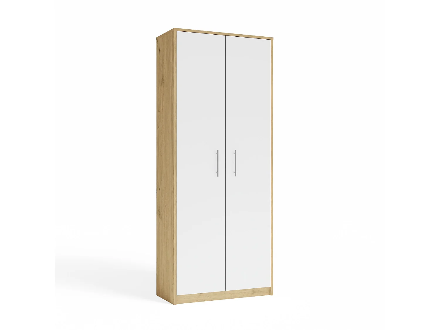 Armadio ufficio 74x180x35 cm rovere/bianco AT1