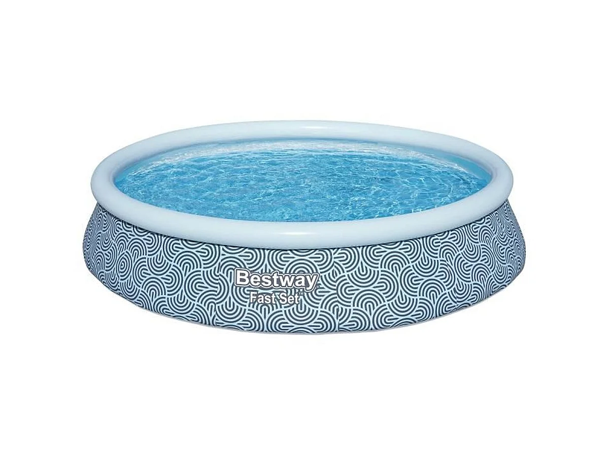 Piscine autoportante Bestway Fast Set ronde 3,96 m x 84 cm avec filtre à cartouche (Modèle 57376)