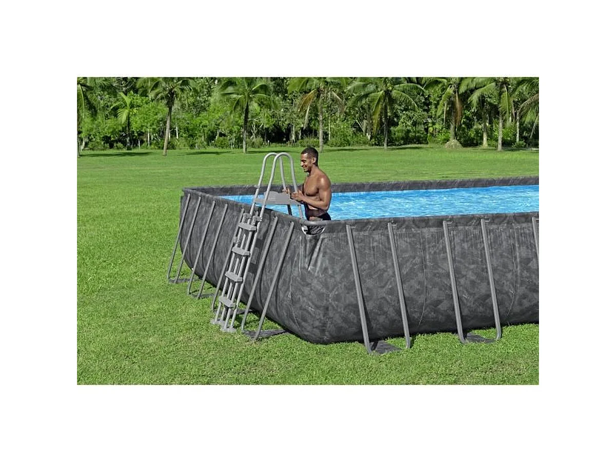 Piscine tubulaire rectangulaire Bestway APX 365 9,56 x 4,88 x 1,32 m + Filtration + Accessoires