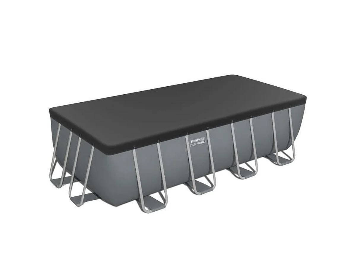 BESTWAY Steel Pro Max piscine tubulaire rectangulaire 488 x 244 x 122 cm - Kit complet