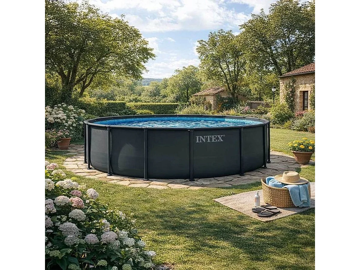 Piscine tubulaire ronde Intex Ultra XTR Ø 4,88 m x H 1,22 m (Kit) - modèle 26326GS