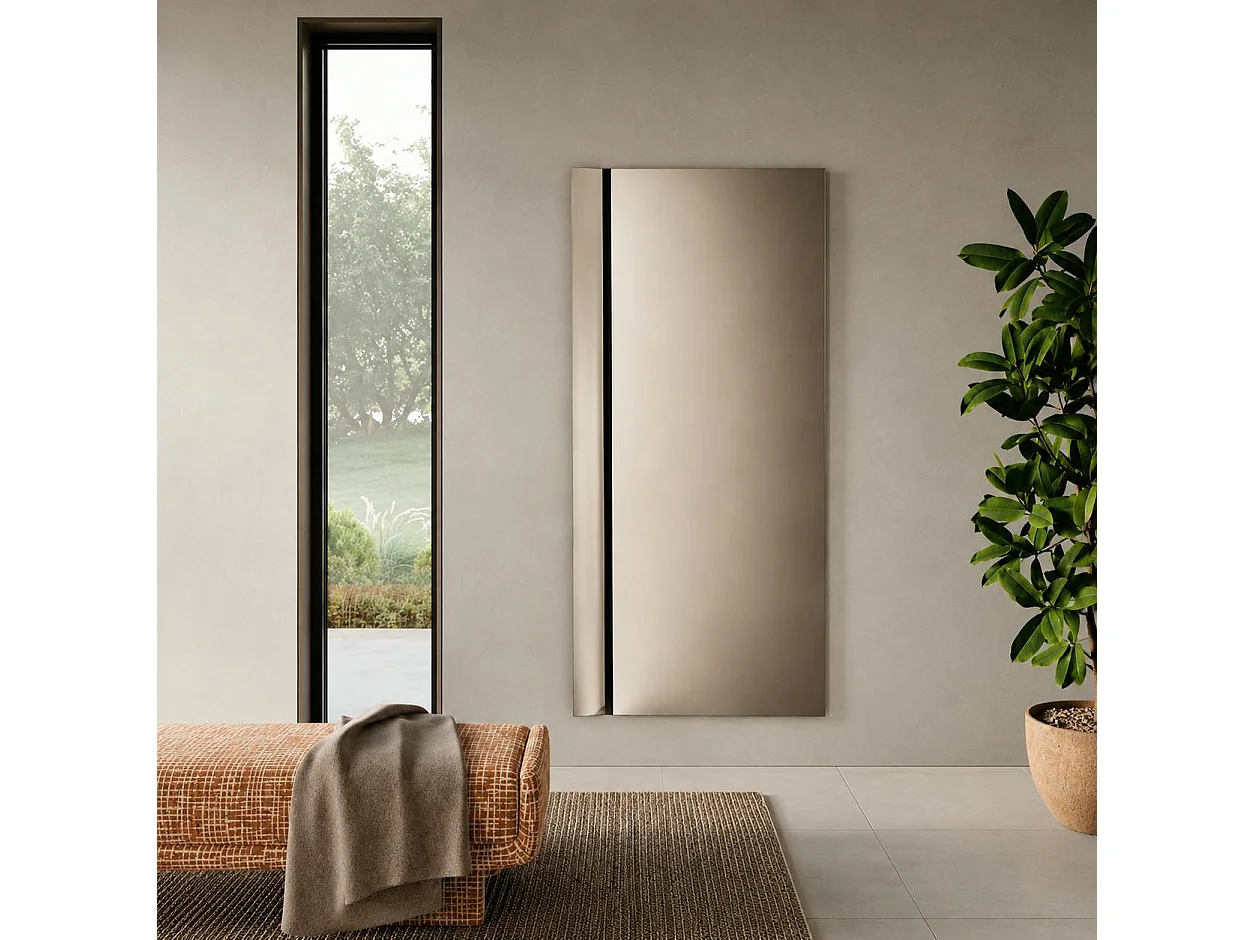 Miroir mural rectangulaire bronze 170 cm MILANO