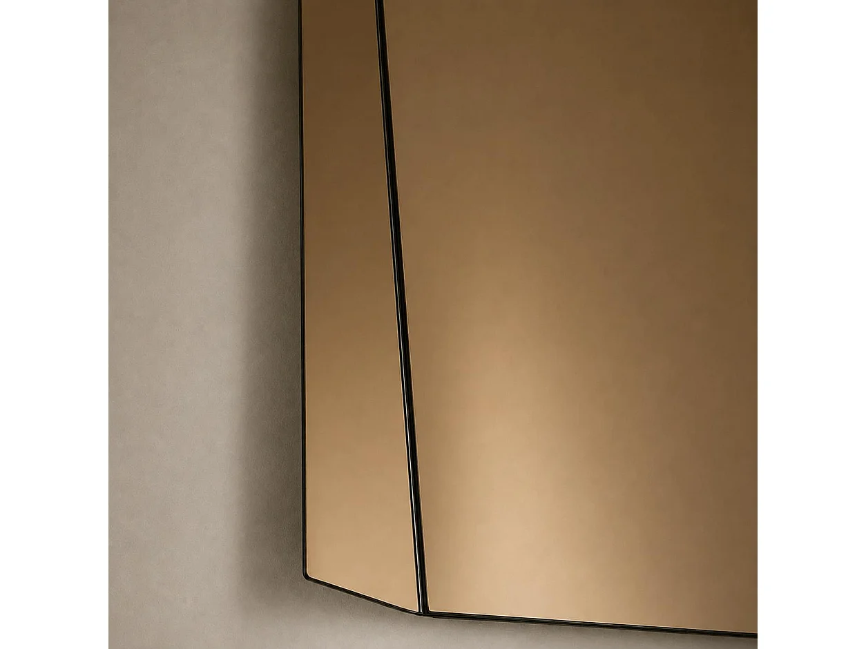 Miroir mural rectangulaire bronze 170 cm MILANO