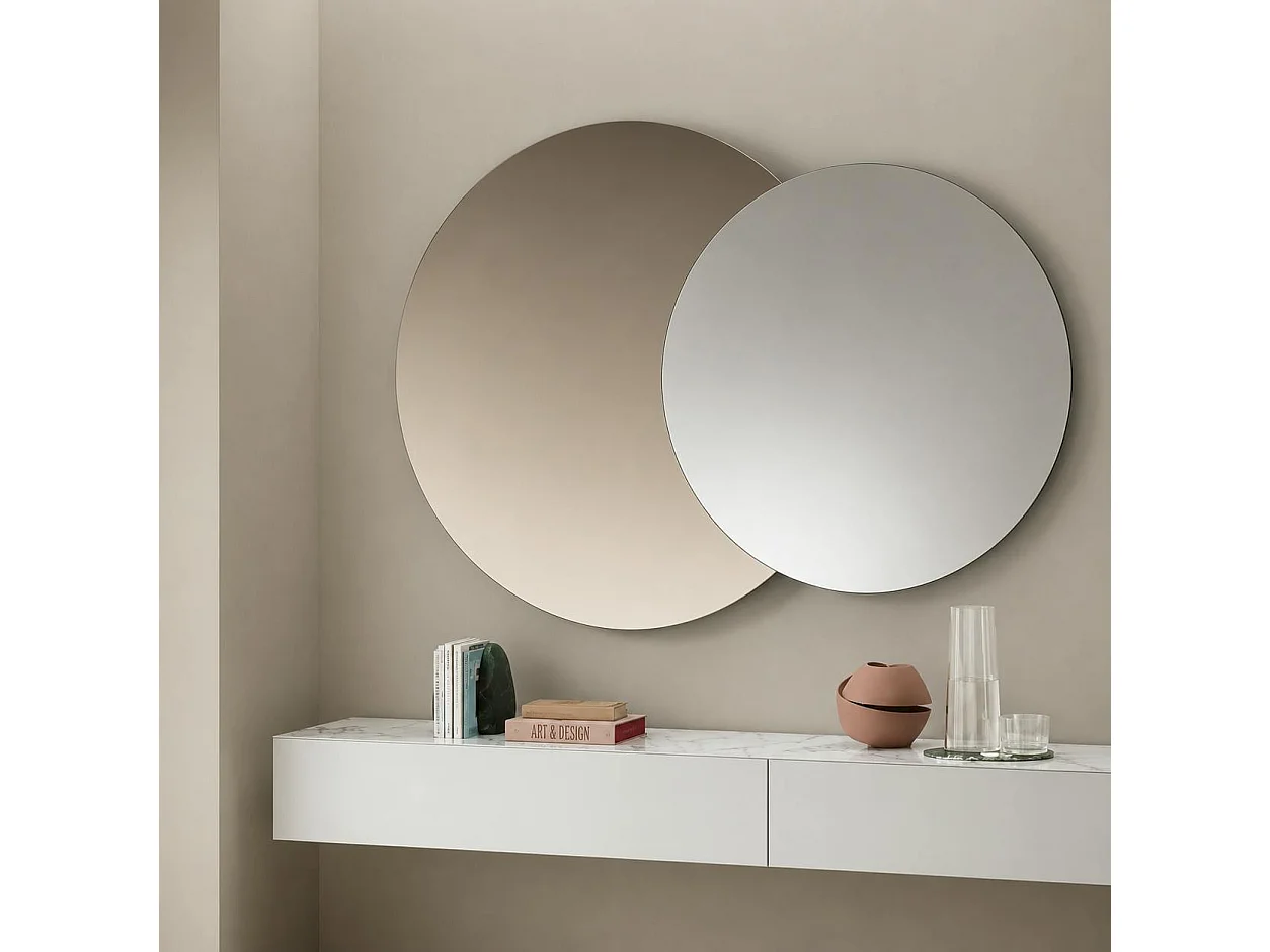 Miroir double rond 140 cm MILANO