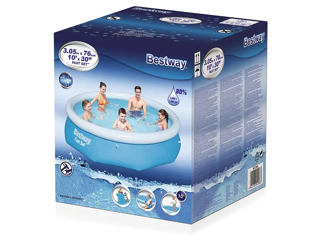Piscine Autoportante Bestway Fast Set 305x76 cm