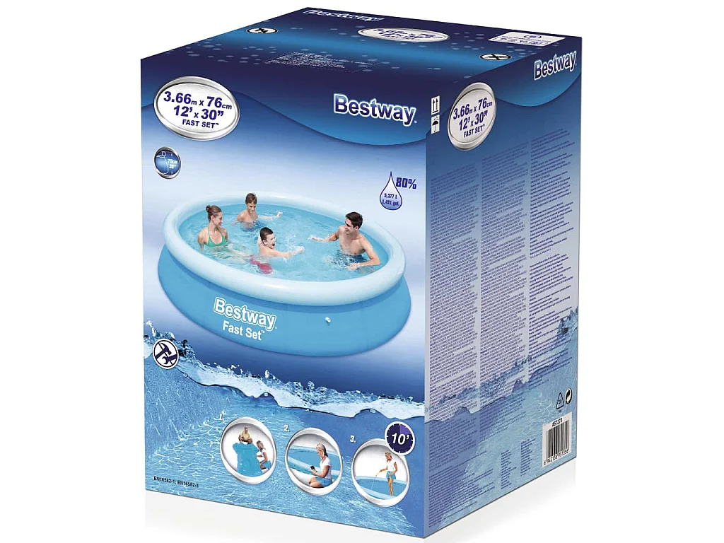 Piscine Autoportante Bestway Fast Set 366x76 cm