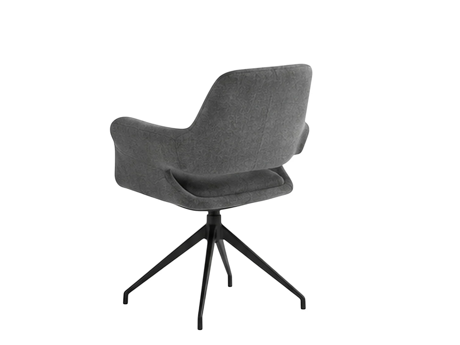 Fauteuil de table pivotant gris foncé (x2) AUREN