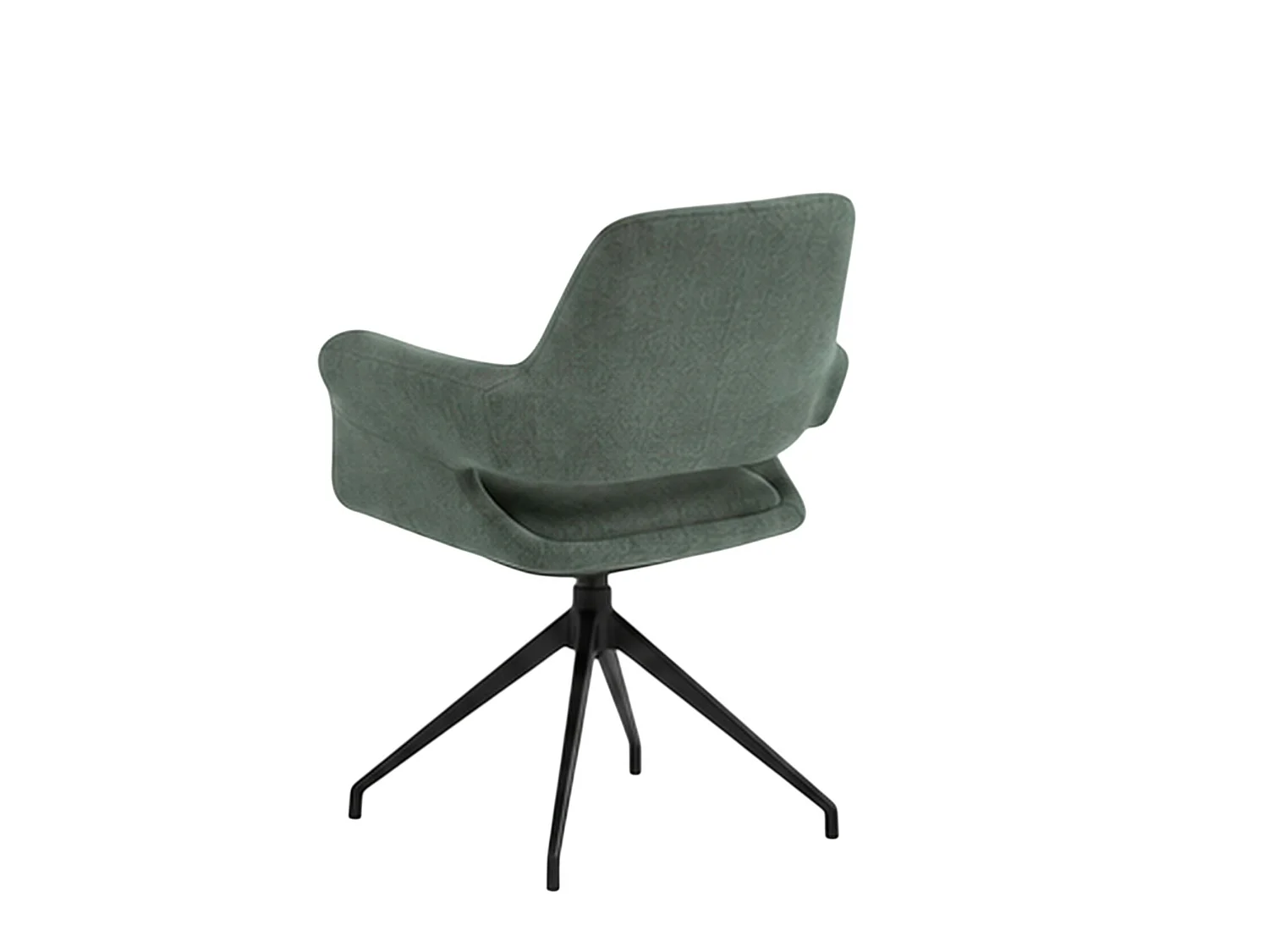 Fauteuil de table pivotant vert (x2) AUREN