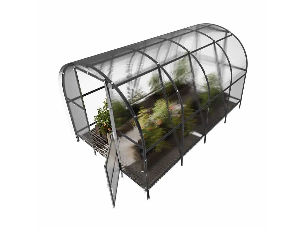 Klasika Greenhouses Baltic LT KLASIKA Serre 6m² 3m x 2m Avec couverture en polycarbonate de 4 mm