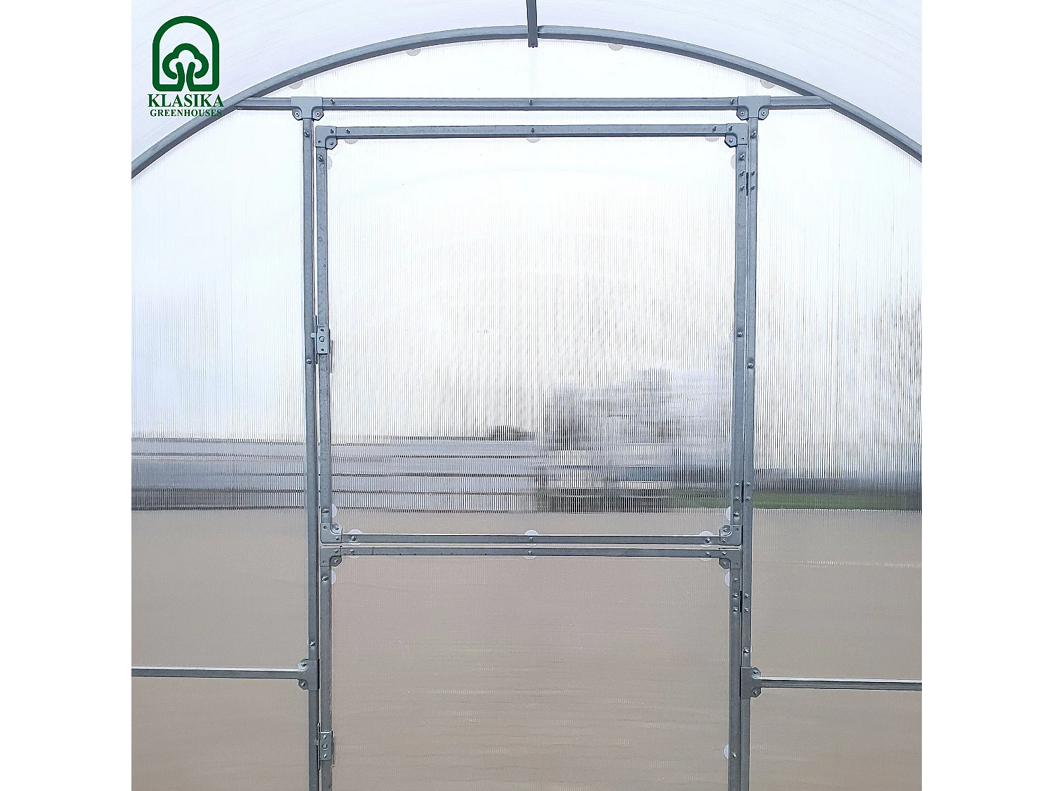 Klasika Greenhouses Easy KLASIKA Gewächshaus 12m² 3m x 4m Mit 6 mm Polycarbonatabdeckung