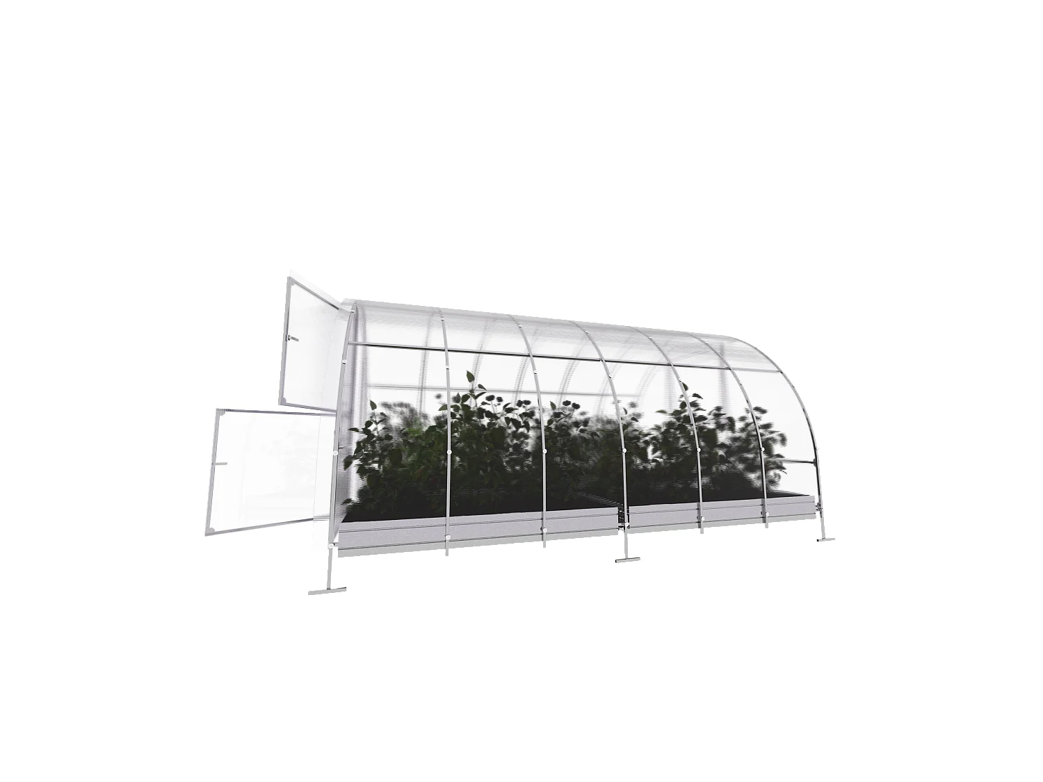 Klasika Greenhouses Easy KLASIKA Serre 12m² 3m x 4m Avec couverture en polycarbonate de 6 mm