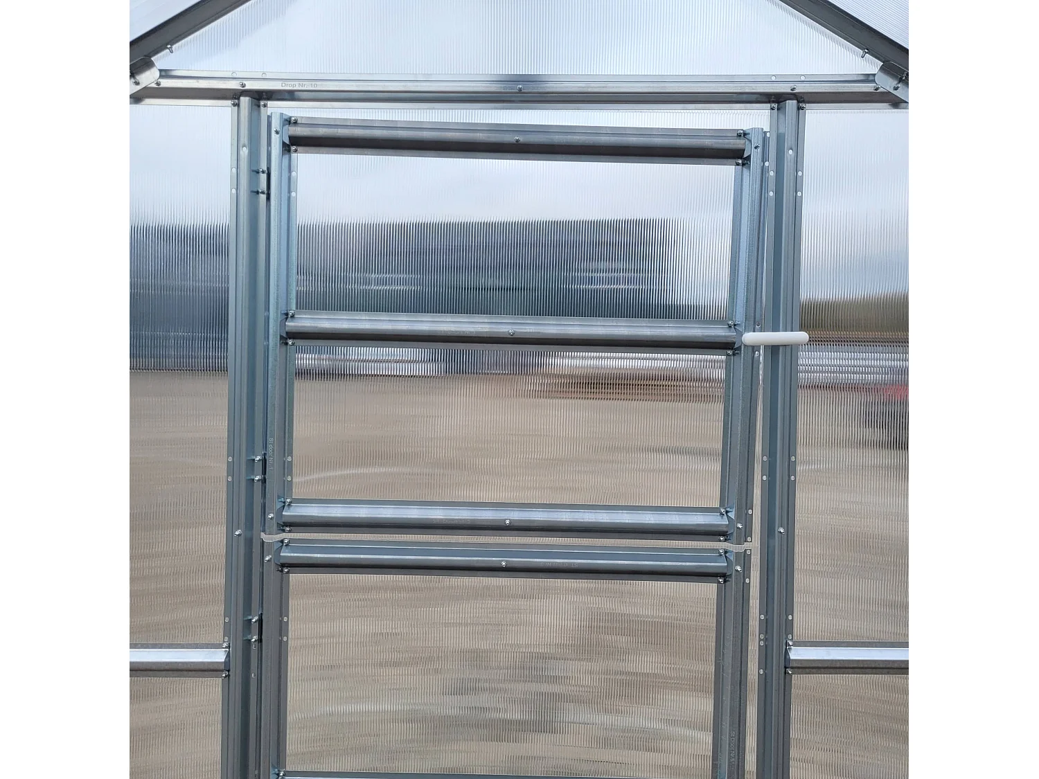 Serre de jardin KLASIKA*DROP 10m2, 2,5m x 4m, 4 mm avec revêtement en polycarbonate
